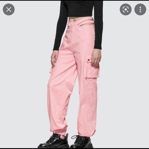 I.AM.GIA Pink Cargo Pants. Brand New